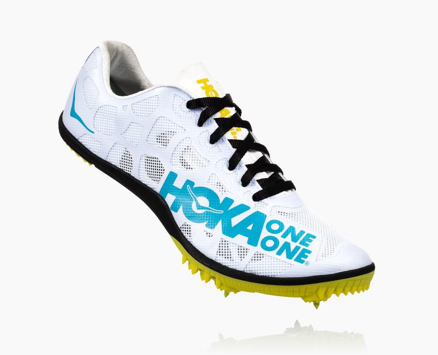 Zapatillas Atletismo Hoka One One Hombre - Rocket X - Blancas/Azules - SXR850726